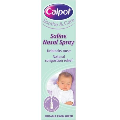 Calpol Soothe & Care saline nasal spray 0.9% 15ml