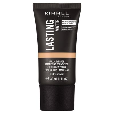 Rimmel London Lasting Matte Foundation 103 True Ivory 30ml