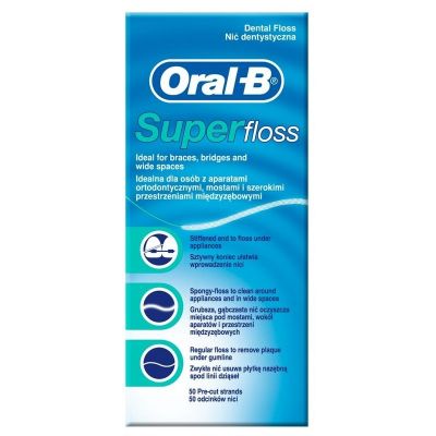 Oral-b dental floss Superfloss 50 pack