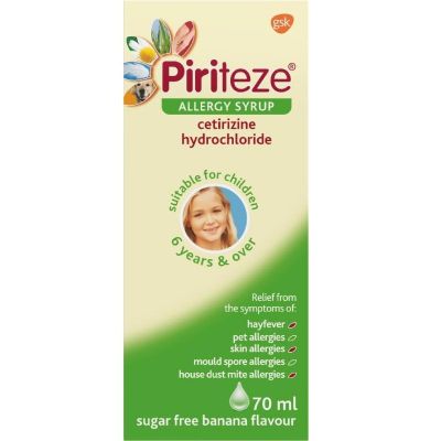 Piriteze Allergy Syrup Once-a-day 10MG70ML