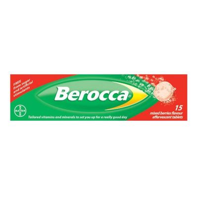 Berocca vitamin B effervescent tablets mixed berries 15 pack