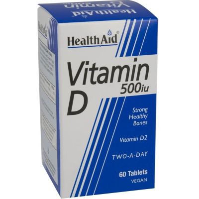 Healthaid vitamin D supplements vitamin D tablets 500iu 60 pack