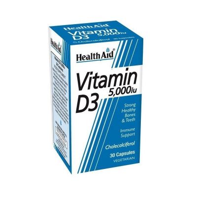 Healthaid vitamin D supplements vitamin D3 capsules 5000iu 30 pack