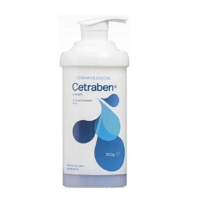 Cetraben emollient cream pump dispenser 500g