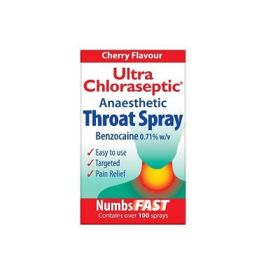 Ultra chloraseptic anaesthetic throat spray cherry 0.71% 15ml