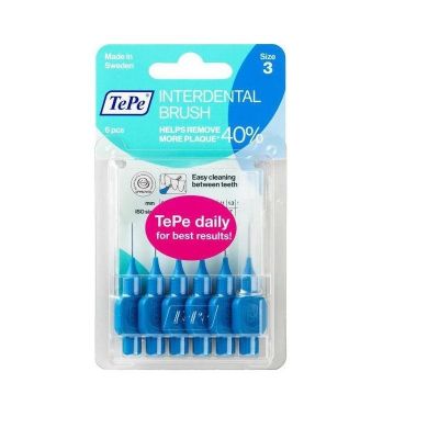 Tepe interdental brushes blue 0.6mm 6 pack