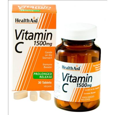 Healthaid vitamin C supplements vit C prolonged release  tablets 1500mg 30 pack