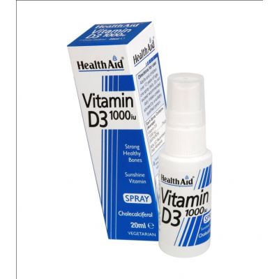 Healthaid vitamin D supplements vitamin D3 spray 1000iu 20ml