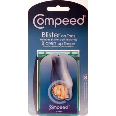 Compeed Hydrocolloid patches blisters on toes 8 pack