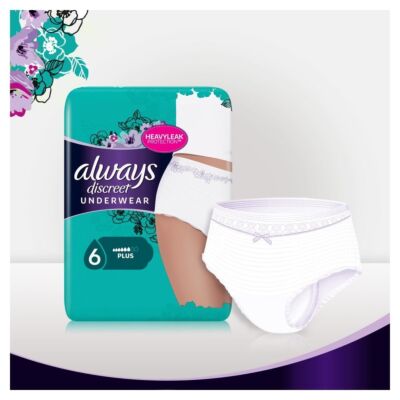 Always incontinence range Discreet pants plus medium 9