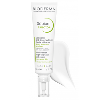 Bioderma Sébium Kerato+ | Anti-blemish gel cream for acne prone skin 30 ml