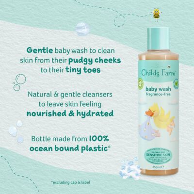 Childs Farm Baby Wash, Unfragranced, 250ml