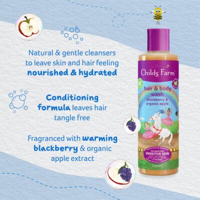 CHILDS FARM hair & body wash BLACKBERRY & APPLE 250ml