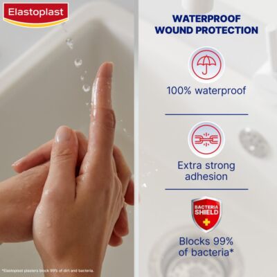 Elastoplast Aqua Protect Plaster 100% waterproof