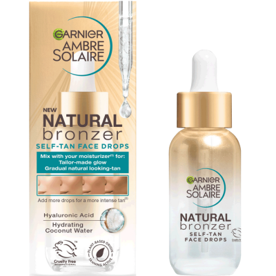 Garnier Ambre Solaire Natural Bronzer Self-Tan Face Drops 30ml