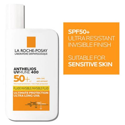 La Roche-Posay Anthelios UVMune 400 Invisible Fluid SPF50+ Sun Cream 50ML