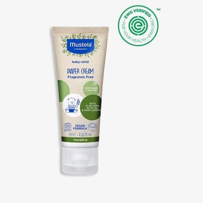 Mustela Organic Diaper Rash Cream with Olive Oil and Aloe 75ML 