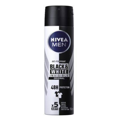 Nivea For Men aerosol deodorant black & white 150ml