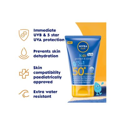 Nivea Sun Kids Protect & Care To Go Sun Cream SPF50+ 50ml