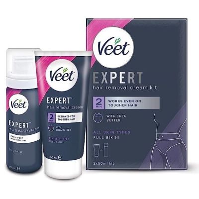 Veet Expert Hair Removal Cream Kit 2X50ml