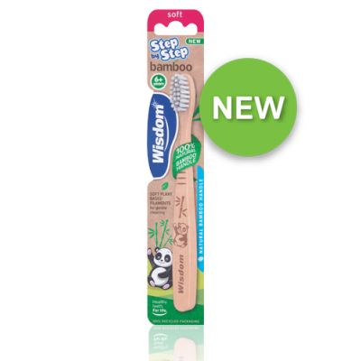 Wisdom Step by Step bamboo toothbrush 6+ years